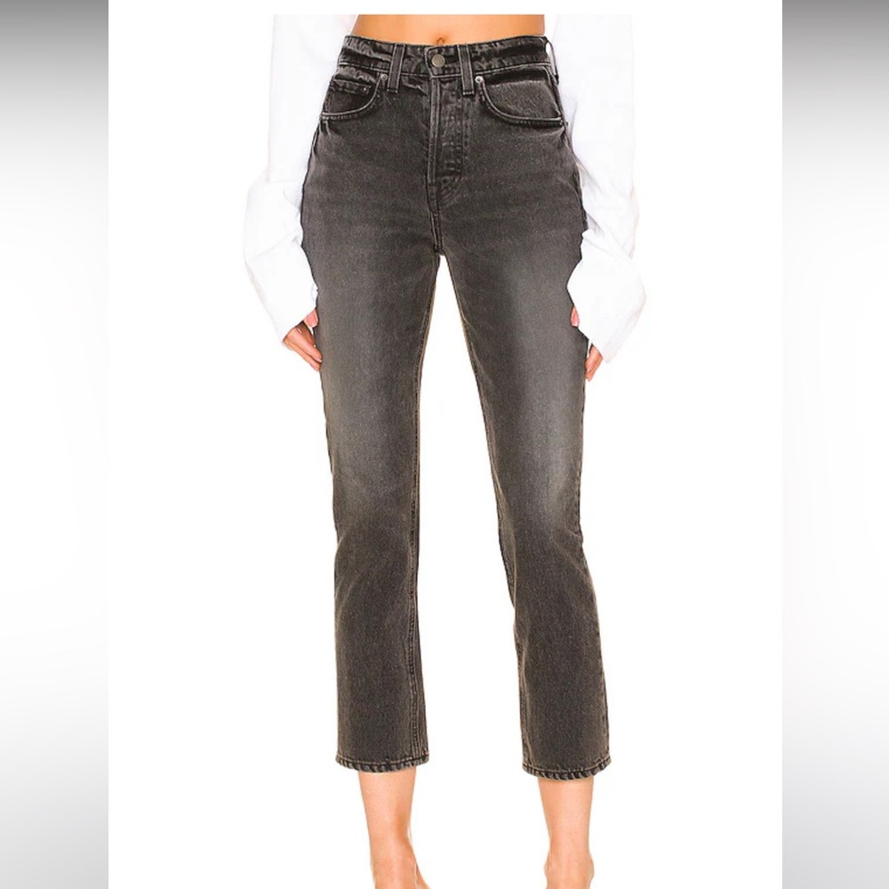 GRLFRND the Karolina high rise straight crop